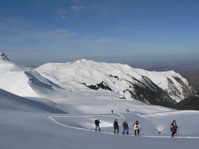 Randonnée à raquettes sur les crêtes du Hautacam