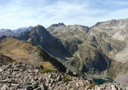 Randonnée sur la crête des isards